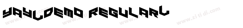 Yay_Demo Regular字体转换